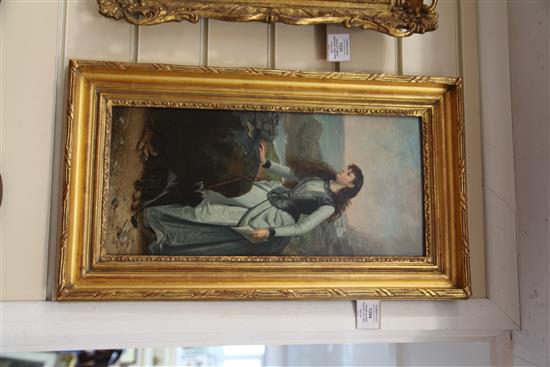 Frank Albert Philips (Ex.1860-1877) Someone whom i love this very hour, 18 x 8.5in.